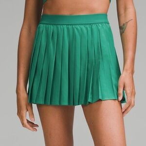 Cascadia Green High-Rise Pleated Tennis Skirt Lululemon 8